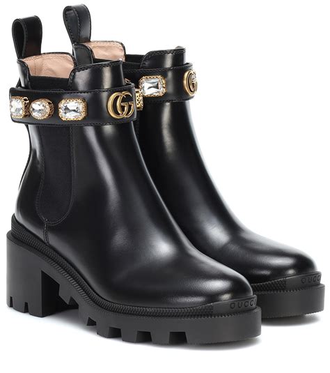 gucci black.boots